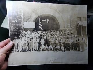 1915 Large Cabinet Photo,  Postal Workers At Sacramento,  California Post Office