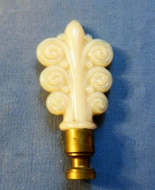 Vintage Aladdin Alacite Lamp Finial Scroll Or Bouquet -