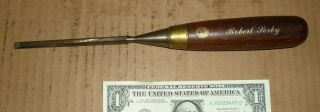 Vintage Robert Sorby Woodworking Chisel,  A.  1/4 " X 10 - 1/2 ",  Old Sharp Tool,  Tight