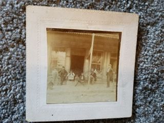 Antique Cabinet Photo 1904 Catawissa Pa Columbia County Dry Goods Grocery Store