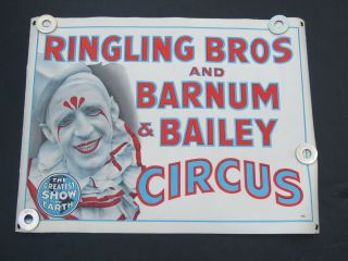 Ebab  Ringling,  Bros,  Barnum & Bailey Circus Poster Clown Image
