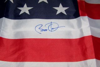 Barack Obama Autograph From House Of Representatives Usa Flag