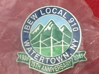 Ibew Local 910 75th Anniversary Union Lapel Pin