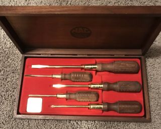 Mac Tools 1986 5 - Piece Screwdriver Set 24k Gold Plated Limited Edition 09279
