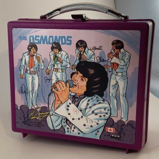 The Osmonds 1973 Lunch Box Rare Canadian Aladdin Co Fun Retro Donny Osmond