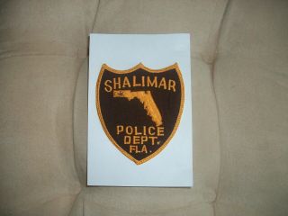 Shalimar Police Dept Florida Police Patch Old Style