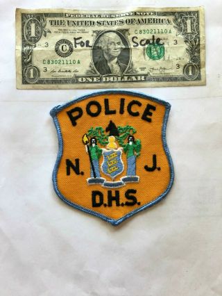 Rare Jersey Police Patch Pre - Sewn Great Shape