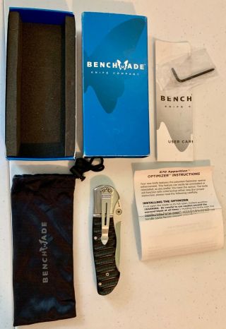 Benchmade 670 Apparition Folding Knife 154cm Stainless Polymer Grips