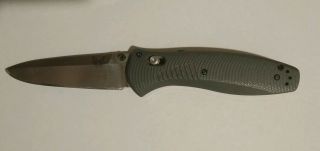 Benchmade 580 - 2 Barrage Assisted Open Knife G10 Gray Handle & S30v Plain Blade