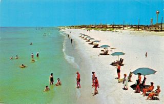 Colorful Panama City Beach Florida Postcard 1962 Psmk