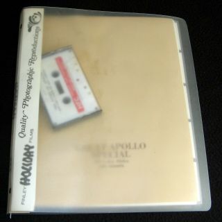 Great Apollo Special 100 Color Slides W/ Cassette & Binder 1973 Holiday Films