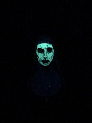 Pixel Elixir Valak Glow In The Dark Winter Version Horror Enamel Pin The Nun 6