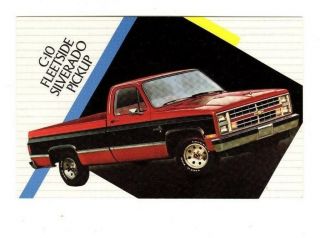 Chevrolet C - 10 Silverado Pickup Truck,  Dealership Postcard (circa 1980 