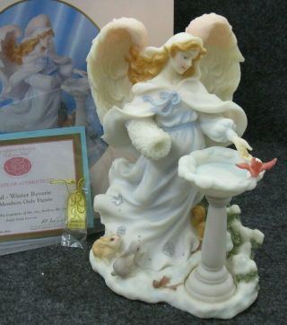 Seraphim Classics Angel Crystal Winter Reverie By Roman Members Only Figure