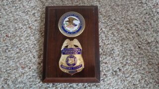 Us Department Of The Treasury Customs Special Agent Badge Retired Agent Plaque