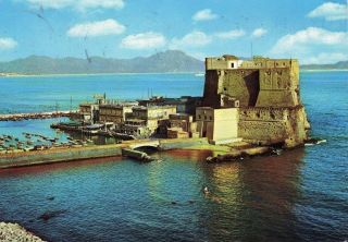 09254 Postcard Italy Napoli (na) Castel Dell 