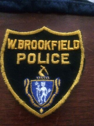 Massachusetts Police - W.  Brookfield Police - Ma Police Patch