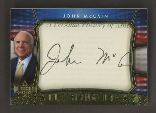 2016 Decision Gold Foil John Mccain Cut Signature Auto