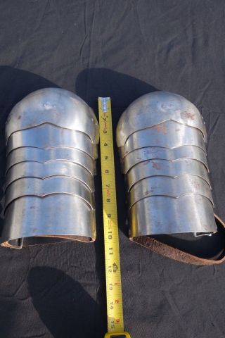 Medieval Spaulders Armor For Sca,  Larp Or Ren Fair Steel Reenactment Fighting