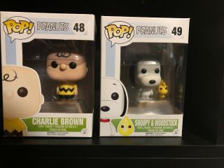 Funko Pop Peanuts - Charlie Brown In Yellow Shirt 48 Snoopy & Woodstock 49