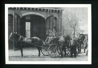 Fire Fighting Postcard Trenton,  Jersey Nj Ossenberg Company Horse Pumper