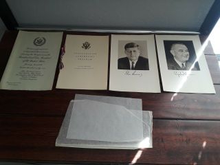 1961 John F.  Kennedy Congressional Inaugural Invitation Set