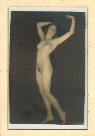 French Nude Woman Dancer Standing 1910 - 1920 Photo Postcard A10