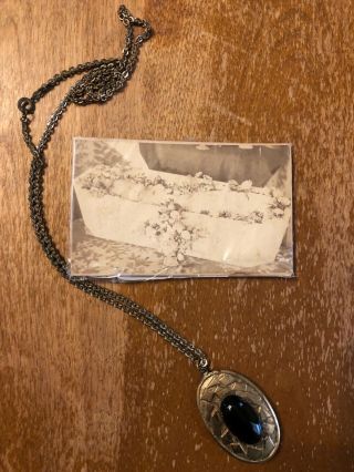 Post Mortem Infant/child Picture And Antique Vintage Locket