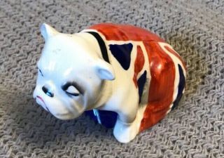 1939 - 41 Royal Doulton English Bulldog Draped Union Jack Dog Figurine Rd 645658