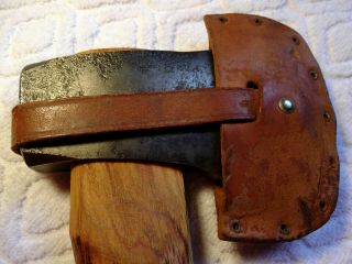 Vintage Plumb Boy Scout Axe Hatchet with Leather Sheath 6