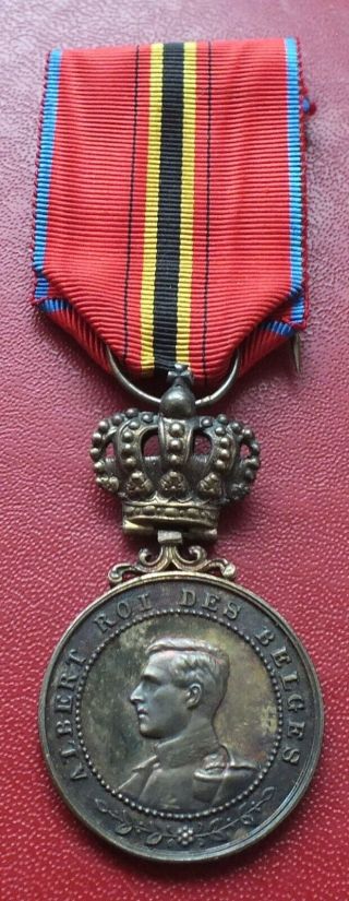 Belgium Belgian King Albert Life Saving Medal Order Badge
