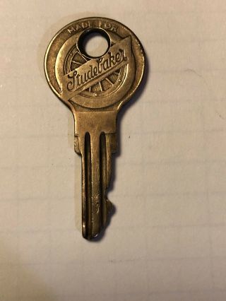 Antique Vintage Studebaker Automobile Ignition Key Made By Miller St927