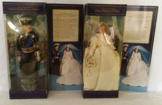Royal Highness Prince Charles & Princess Diana Wales Royal Wedding Dolls Nos