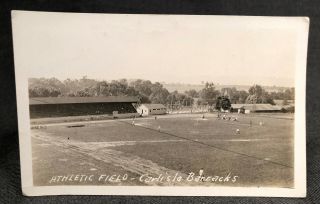 Athletic Field Carlisle Barracks Pennsylvania Pa Real Photo Postcard Rppc View