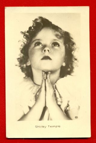 Movie Stars Shirley Temple Publisher Latvia Vintage Photo Pc 3662