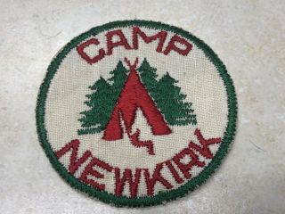 Camp Newkirk Cut Edge Twill Camp Patch