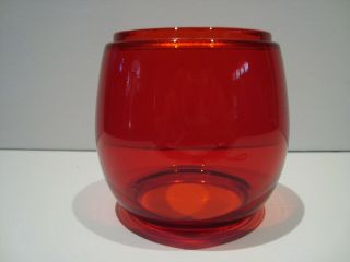 Vintage Dietz Lantern Ruby Red Replacement Globe - Little Wizard No 10 E