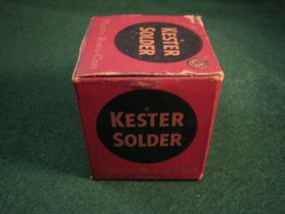 Vintage Kester Plastic Rosin Core Solder With Directions