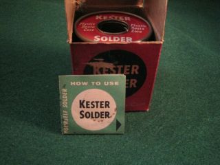 Vintage Kester Plastic Rosin Core Solder with directions 3