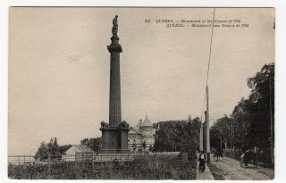 Monument To The Braves Of 1760 Quebec Qc Canada 1907 - 15 Nd Phot.  Postcard 355
