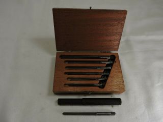 Vintage " Ace Reamers ",  No 5,  4,  3,  2,  1,  0.  With Mahogany Box,  With Three - 9 All