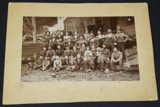 Antique - Workers - F.  X.  Labelle Photograph - Rimouski,  Que - Cabinet Photo