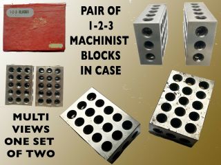 Machinist 1 - 2 - 3 Blocks In Case And Ready To Use