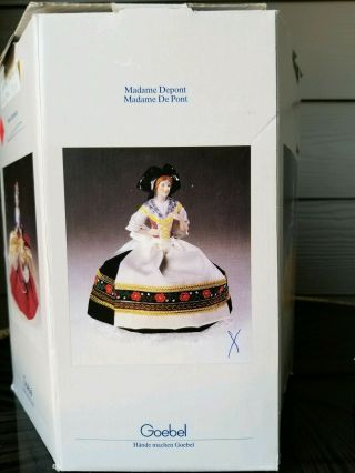 Madame Depont Goebel Germany Tea Cozy Pincushion Porcelain Half Doll 1 7