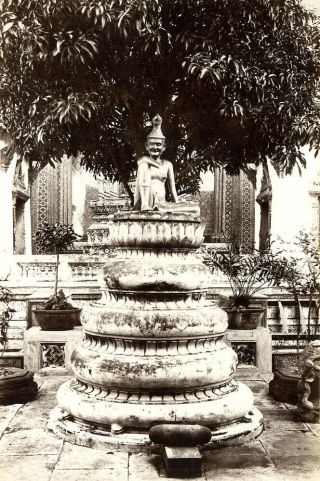 Rare Albumen Photograph Siam Thailand 1890 