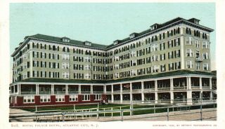 Atlantic City,  Jersey,  Nj,  Royal Palace Hotel,  1904 Vintage Postcard G2654