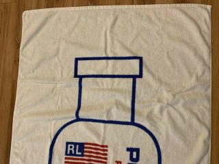 Vintage 90’s Polo Sport Ralph Lauren Beach Towel Cologne Fragrance Bottle Logo 4