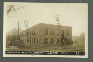 Newton Iowa Rp C1910 Advertising Company Nr Grinnell Des Moines Ankeny Colfax