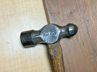 Vintage Small Powr - Kraft 8 Oz.  Ball Peen Hammer Jeweler Machinist