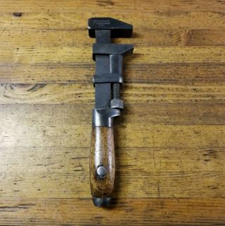 Antique Adjustable Monkey Wrench • Coes 1880 Vintage Mechanics Plumbing Tool Usa